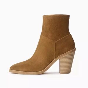 Rag and Bone Axel Golden Brown Suede Booties Size 8.5 BNIB